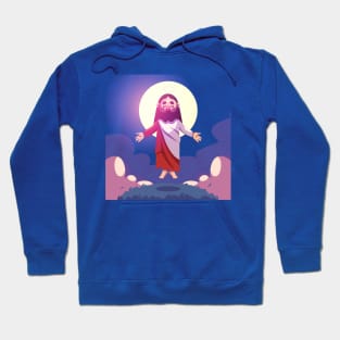 Jesus Easter illustration Hoodie